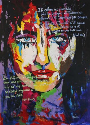 Quadro a tempera su tela Possessione interiore