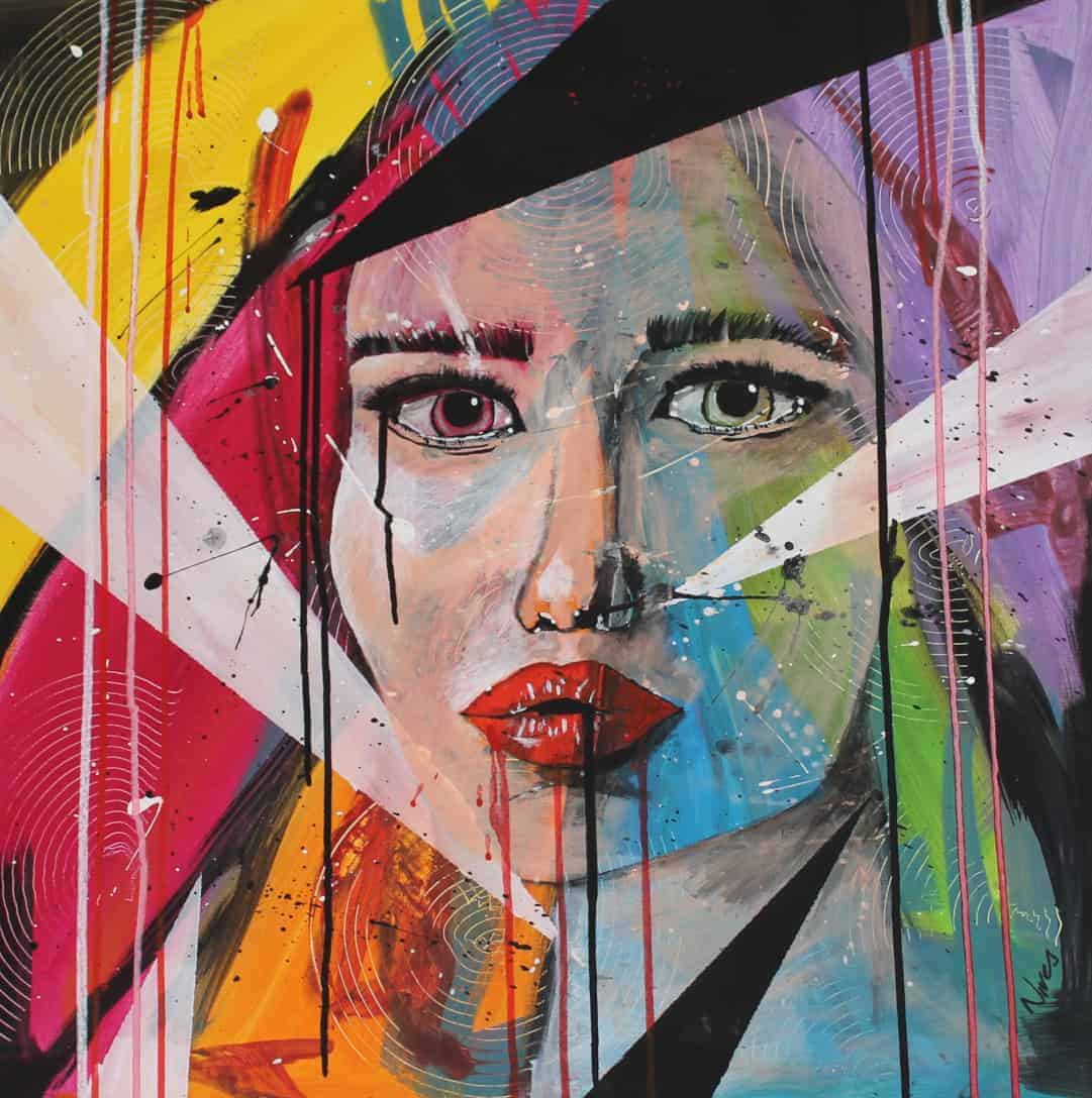 Dipinto a mano su tela Evasione