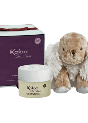 Set con acqua profumata e peluche