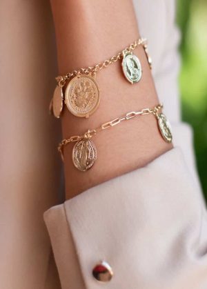 Braccialetto con pendenti monete