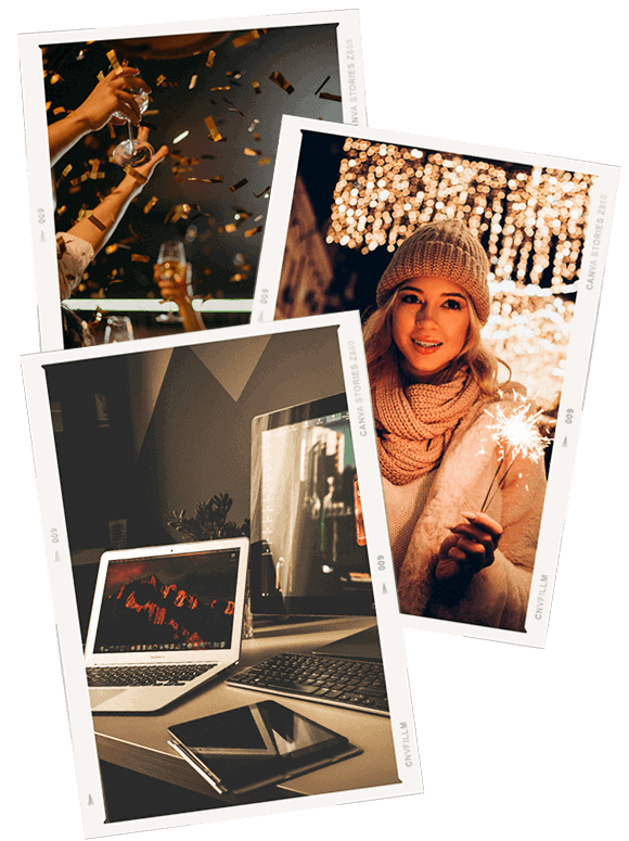 Festa digitale per capodanno lockdown