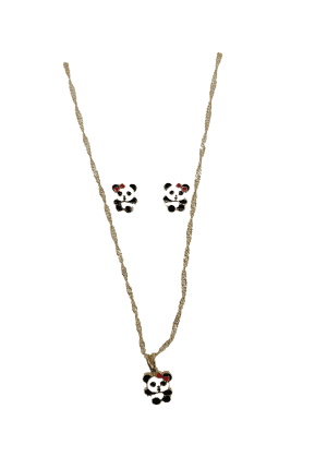 Collana e Orecchini per bambina – Parure Kids Panda