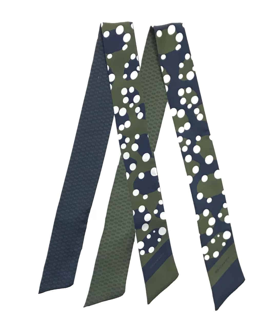 Foulard in seta – Avvolgicollo Giada - immagine 4