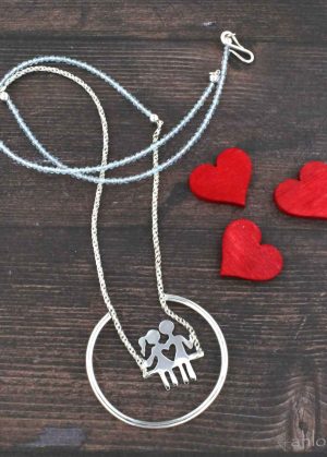 Collana Amanti - Acquamarina