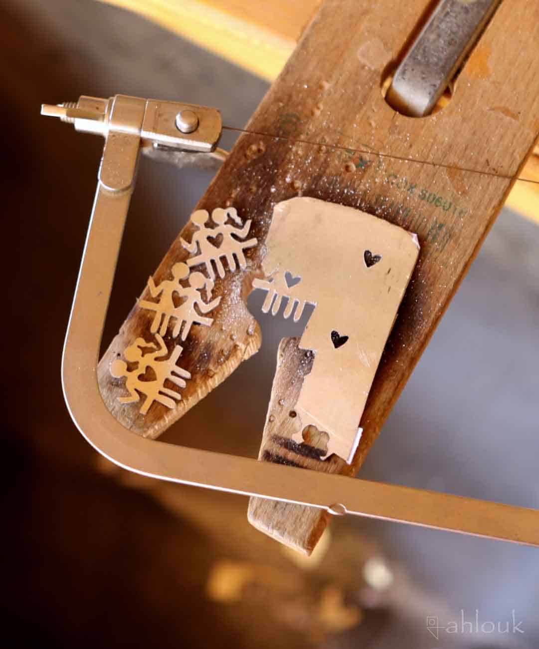 Orecchini in argento asimmetrici – Amanti - immagine 5