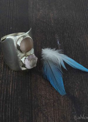 Anello a Fascia - Quarzo Rosa