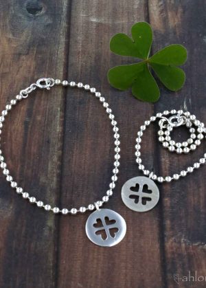 Braccialetto con quadrifoglio