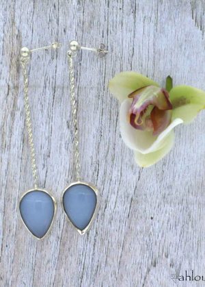 Orecchini - Calcedonio